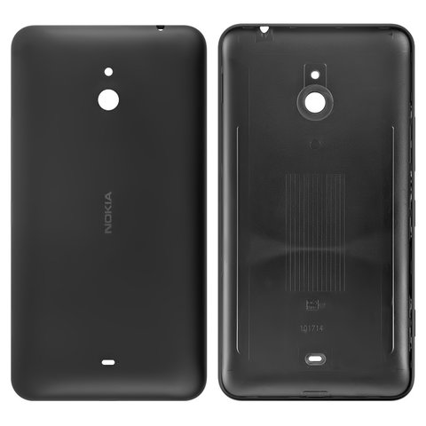 Задня панель корпуса для Nokia 1320 Lumia, чорна, з боковою кнопкою