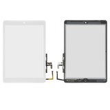 Сенсорний екран для iPad Air (iPad 5), з кнопкою HOME, білий, зі шлейфом, #A1822 / A1823