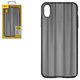 Чохол Baseus для iPhone XS Max, чорний, матовий, з переливом, пластик, #WIAPIPH65-JG01