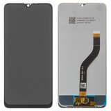 Дисплей для Samsung A207 Galaxy A20s, чорний, без рамки, Оригінал (переклеєне скло)