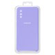 Чохол для Samsung A022F Galaxy A02, фіолетовий, Original Soft Case, силікон, elegant purple (39)