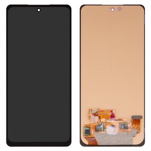 Дисплей для Samsung A528 Galaxy A52s 5G, черный, без рамки, High Copy, OLED 
