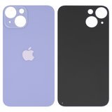 Задня панель корпуса для iPhone 14, фіолетова, не потрібно знімати скло камери, big hole