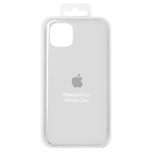 Чохол для iPhone 14 Plus, білий, Original Soft Case, силікон, white 09  full side