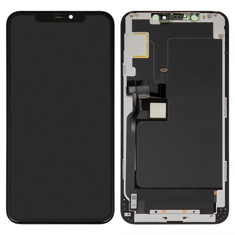 Дисплей для iPhone 11 Pro Max, чорний, з рамкою, High Copy, OLED , НЕ.Х OEM hard