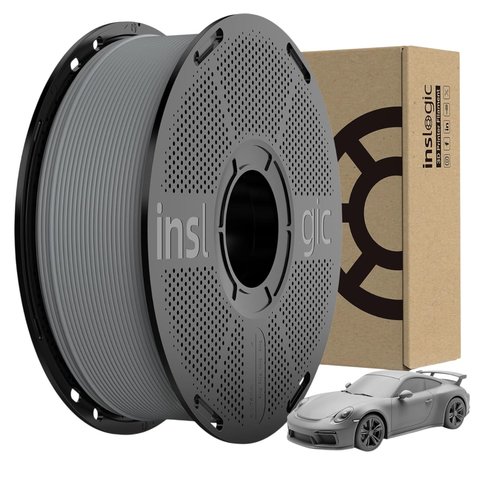 Філамент для 3D принтера INSLOGIC MATTE PLA Grey, 1 кг