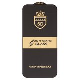 Захисне скло ESD 6D для Apple iPhone 14 Pro Max, сумісне з чохлом, Full Glue, Anti-Static, (без упаковки), чорний