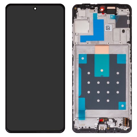 Дисплей для Samsung M556 Galaxy M55, черный, с рамкой, Original PRC 