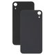 Housing Back Cover compatible with iPhone XR, (black, no need to remove the camera glass, big hole)