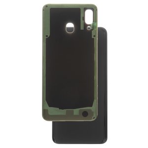 Panel trasero de carcasa puede usarse con Samsung A205F DS Galaxy A20, negra