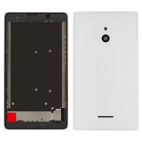 Housing compatible with Nokia XL Dual Sim, white 