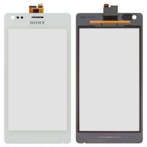 Touchscreen compatible with Sony C1904 Xperia M, C1905 Xperia M, C2004 Xperia M Dual, C2005 Xperia M Dual, white 