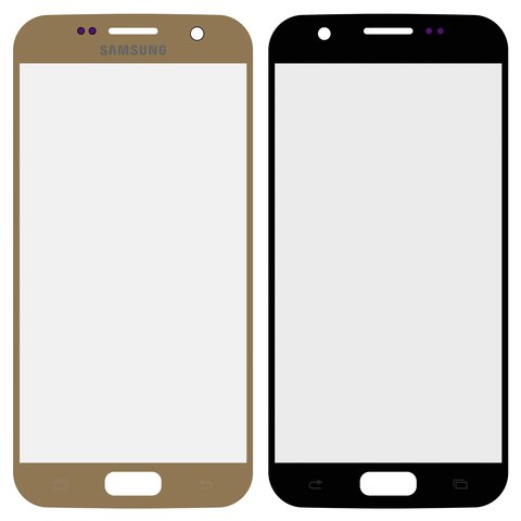 Vidrio de carcasa puede usarse con Samsung G930F Galaxy S7, Original PRC , 2.5D, dorado