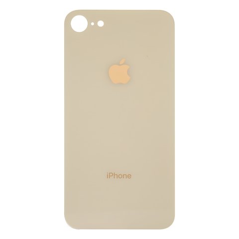 Housing Back Cover compatible with iPhone 8, golden, need to remove the camera glass, small hole 