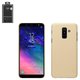 Case Nillkin Super Frosted Shield compatible with Samsung A605 Dual Galaxy A6+ (2018), (golden, with support, matt, plastic) #6902048157866