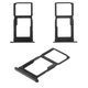 SIM Card Holder compatible with Huawei P Smart Z, (black, with MMC holder, midnight black)