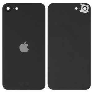 Panel trasero de carcasa puede usarse con iPhone SE 2020, negra, con vidrio de cámara, small hole
