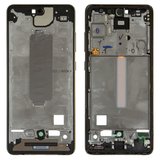 Housing Middle Part compatible with Samsung A525 Galaxy A52, A526 Galaxy A52 5G, (black, LCD binding frame)