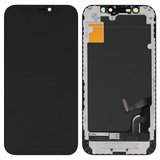 LCD compatible with iPhone 12 mini, (black, with frame, AAA, tianma (TFT))