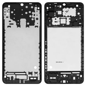 Parte media de carcasa puede usarse con Samsung A125F Galaxy A12, M127 Galaxy M12, negra, marco para fijar pantalla