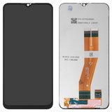LCD compatible with Samsung A037F Galaxy A03s, (black, without frame, High Copy, with yellow cable, (160,5x72 mm))