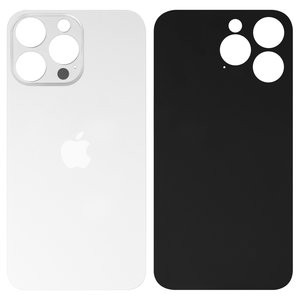 Panel trasero de carcasa puede usarse con iPhone 14 Pro Max, blanco, es necesario desmontar la cámara, small hole