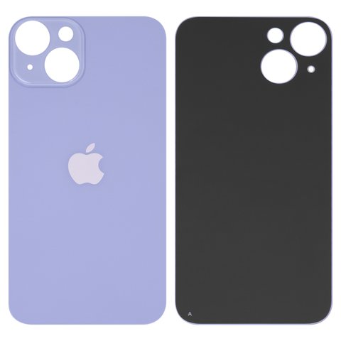 Panel trasero de carcasa puede usarse con iPhone 14, morada, no es necesario desmontar la cámara, big hole