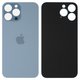Housing Back Cover compatible with iPhone 13 Pro Max, (blue, no need to remove the camera glass, sierra Blue, big hole)