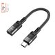 Adapter Hoco U107, (Lightning to USB Type C, USB type C, Lightning, black) #6931474789976