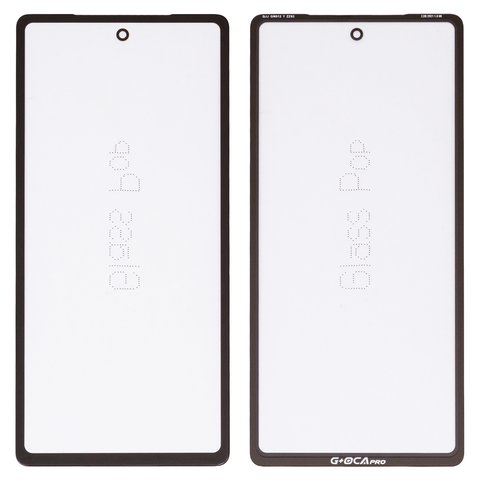 Housing Glass G+OCA PRO compatible with Google Pixel 7a, with OCA film, black 