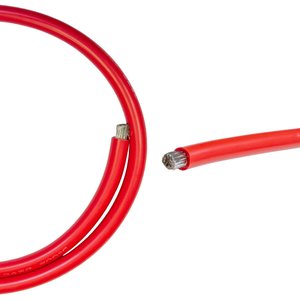 Wire In Silicone Insulation 3AWG, 35 mm², 1 m, red, UL3135 