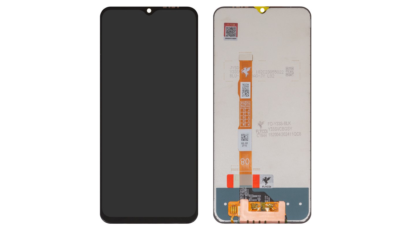 LCD FLYCDI compatible with Vivo Y33s, Y55s 5G, Y76s, (black