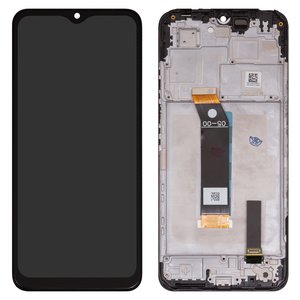 Pantalla LCD puede usarse con Xiaomi Poco M4 5G, Poco M5 4G, Redmi 10 5G, Redmi Note 11E, negro, con marco, High Copy