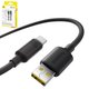 USB кабель Baseus Foamed Silicone, USB тип-C, USB тип-A, 100 см, 100 Вт, черный, #E0426800