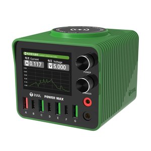 Сетевое зарядное устройство 2UUL PC01 Power Max, 200 Вт, Quick Charge, Power Delivery PD , с беспроводной зарядкой, 7 портов