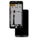 LCD compatible with Asus ZenFone 5 (A500CG), ZenFone 5 (A500KL), ZenFone 5 (A501CG), (black, with frame)