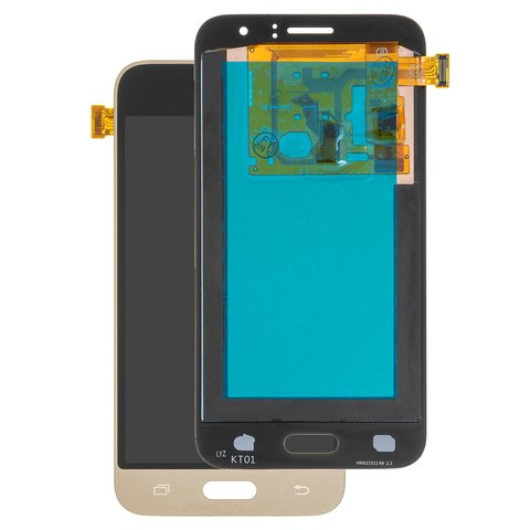LCD compatible with Samsung J120 Galaxy J1 2016 , golden, without frame, High Copy, OLED  