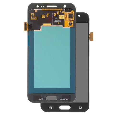 LCD compatible with Samsung J500 Galaxy J5, black, without frame, original change glass 