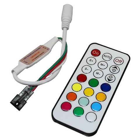 LED Controller with IR Remote Control TH2015 X IR RGB, WS2811, WS2812, 12 V 