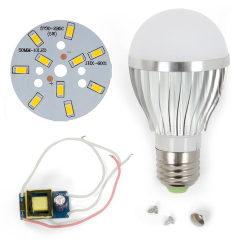 LED Light Bulb DIY Kit SQ Q02 5730 5 W warm white, E27 