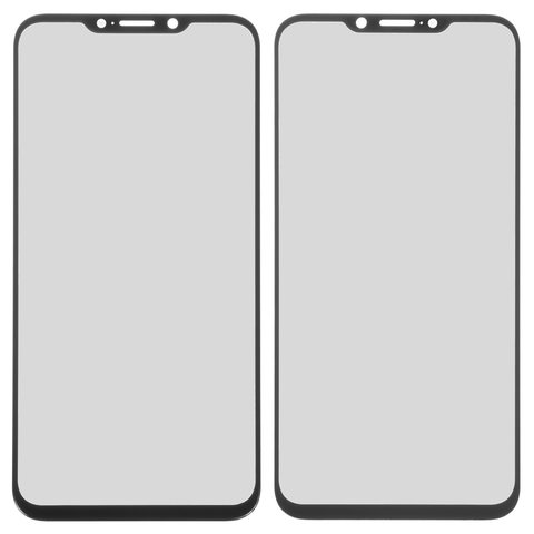 Housing Glass compatible with Meizu X8, black 