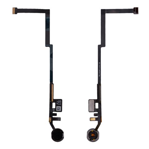 Flat Cable compatible with iPad 9.7 2017 , iPad 9.7 2018 iPad 6 , Home button, black, without fingerprint recognition without Touch ID , HC, 5th Gen, A1822 A1823 A1893 A1894