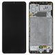 LCD compatible with Samsung A325 Galaxy A32, (black, with frame, Original (PRC))