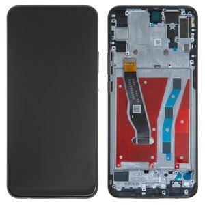 LCD compatible with Huawei P Smart Z, black, with frame, High Copy 