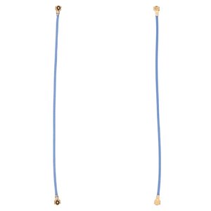 Flat Cable compatible with Samsung A326 Galaxy A32 5G, A505F DS Galaxy A50, coaxial RF cable, dark blue, 131 mm 