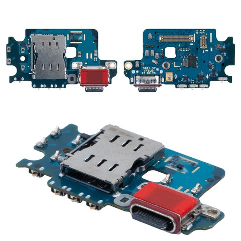 Flat Cable compatible with Samsung S921 Galaxy S24, charge connector, with SIM connector, with microphone, Original PRC , charging board 