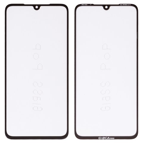 Housing Glass G+OCA PRO compatible with Xiaomi Mi 9, with OCA film, black 
