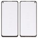 Housing Glass G+OCA PRO compatible with Xiaomi Redmi 10X 4G, Redmi Note 9, (with OCA film, black)