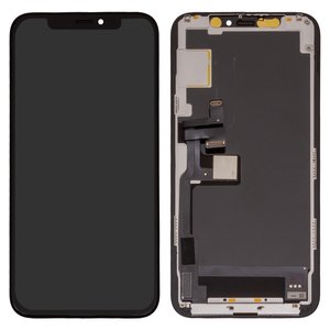 LCD compatible with iPhone 11 Pro, black, with frame, HC, without IC, OLED , imisu OEM hard 