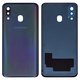 Housing Back Cover compatible with Samsung A405F/DS Galaxy A40, (black, with camera lens)